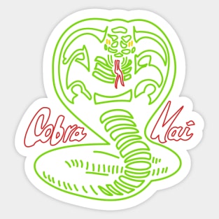 Cobra Kai (Neon) Sticker